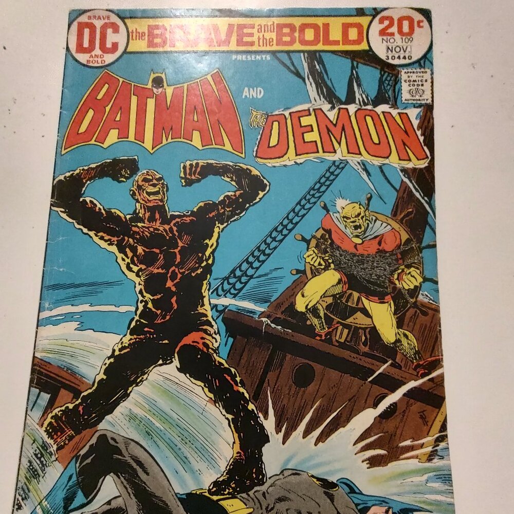 BRAVE AND THE BOLD # 109 BATMAN AND ETRIGAN THE DEMON COVER BY JIM APARO